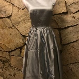 50s Gray Swing Retro Vintage Style Dress 2X XL